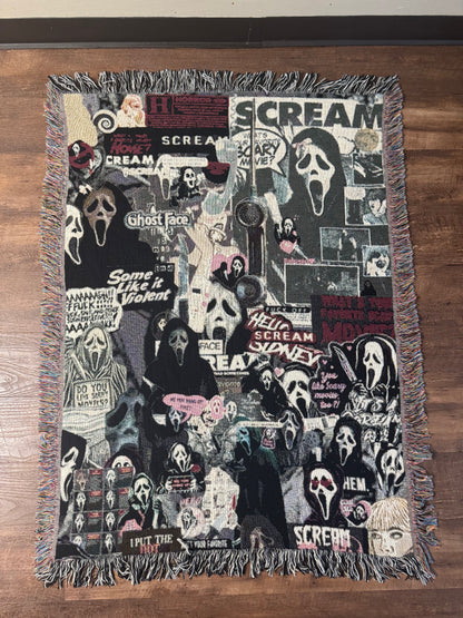 Woven GhostFace Blanket