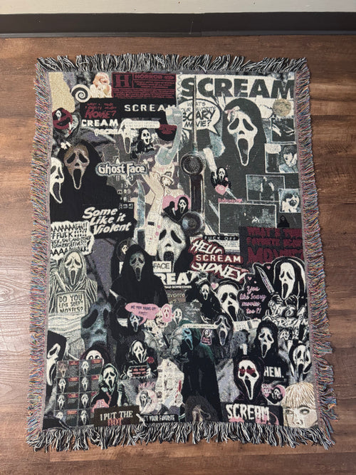 Woven GhostFace Blanket