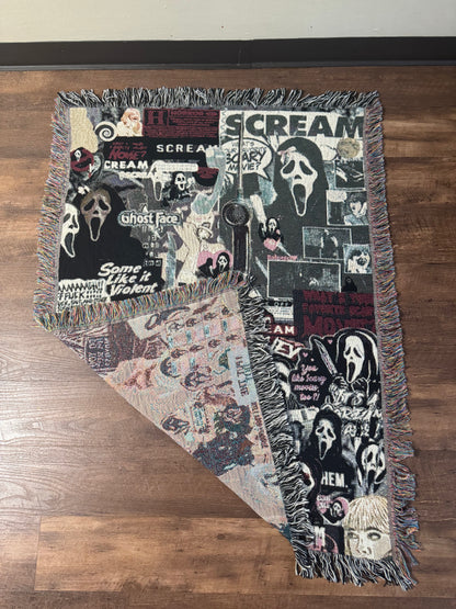 Woven GhostFace Blanket