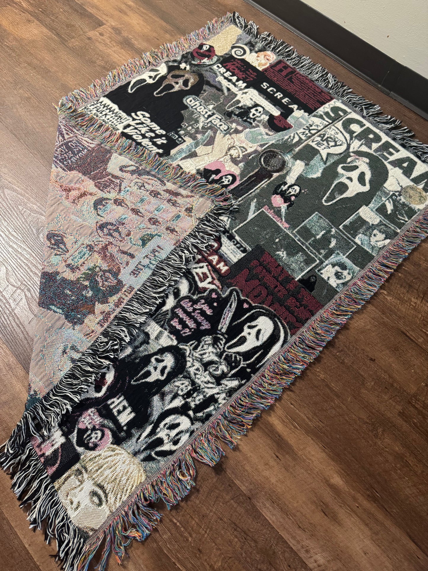 Woven GhostFace Blanket