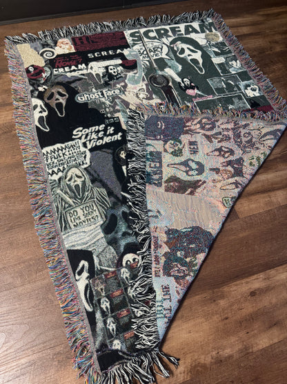 Woven GhostFace Blanket